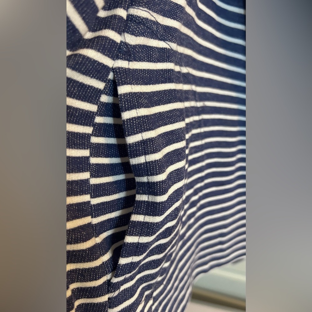 NWT Fresh Produce Weekender Striped Open Front Cardigan Navy White - M - Picture 5 of 5